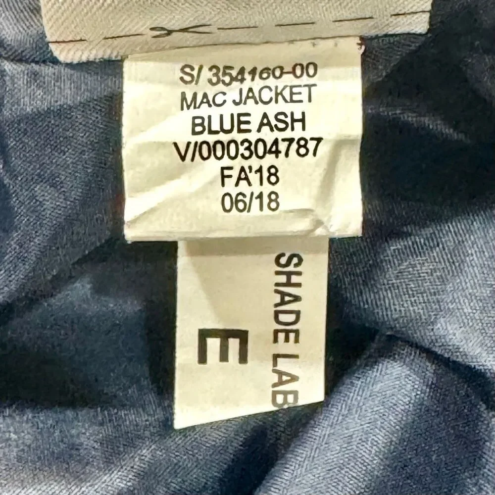 Banana Republic Mac Jacket in Blue Ash. Size XL.